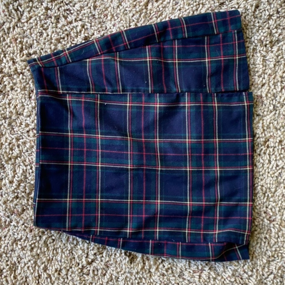 john galt plaid skirt